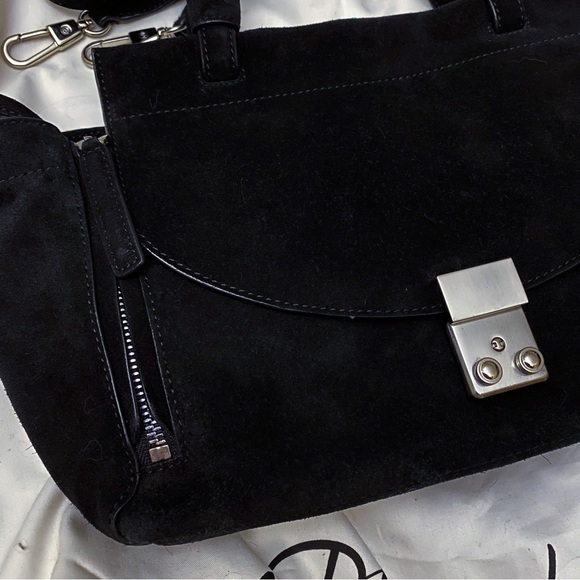 3.1 phillip lim mini soft suede pashli satchel in black - Picture 10 of 12
